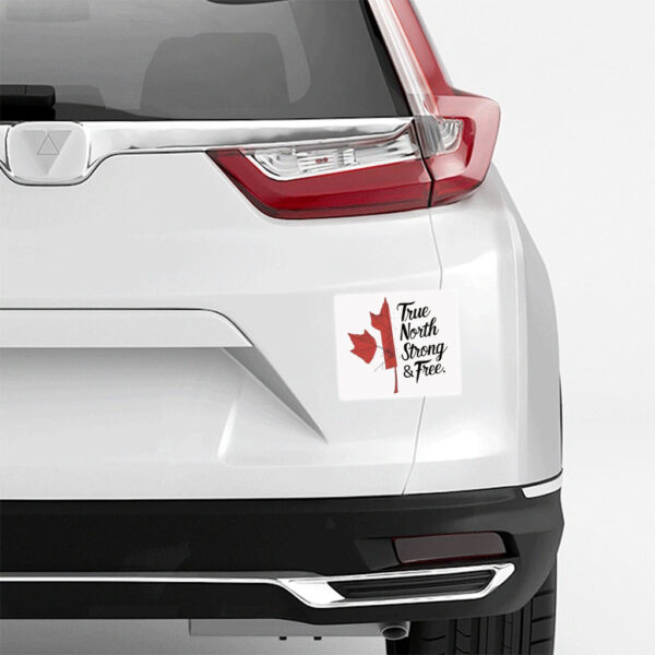 Maple Leaf True North Strong & Free Sticker