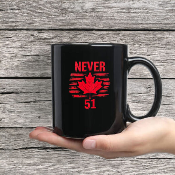 Never 51 Maple Leaf Canada Graphic Mug