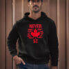 Never 51 Maple Leaf Canada Graphic T-Shirt