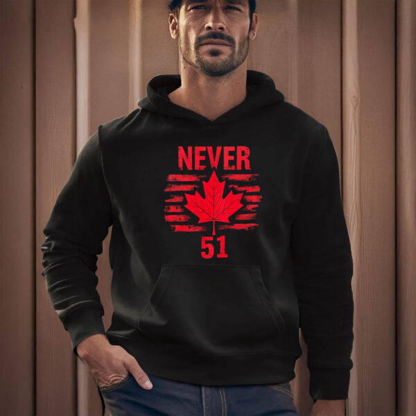 Never 51 Maple Leaf Canada Graphic T-Shirt