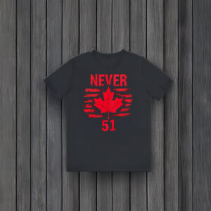 Never 51 Maple Leaf Canada Graphic T-Shirt