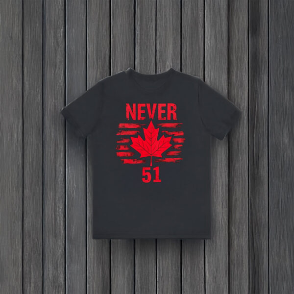 Never 51 Maple Leaf Canada Graphic T-Shirt