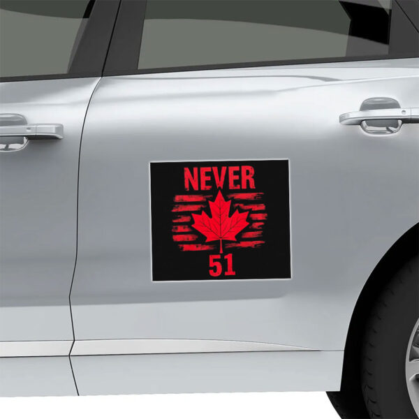 Never 51 Maple Leaf Canada Sticker