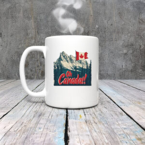 Oh Canada, Canadian Mountains Graphic Mug