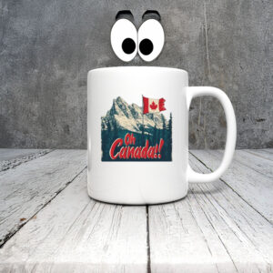 Oh Canada, Canadian Mountains Graphic Mug