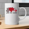 Proud Canadian Roots Canada Flag Canadian Heritage Mug