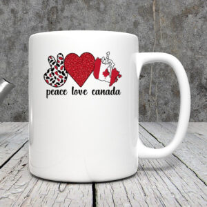 Proud Canadian Roots Canada Flag Canadian Heritage Mug
