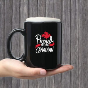 Proud to be Canadian Red Maple Leaf Mug
