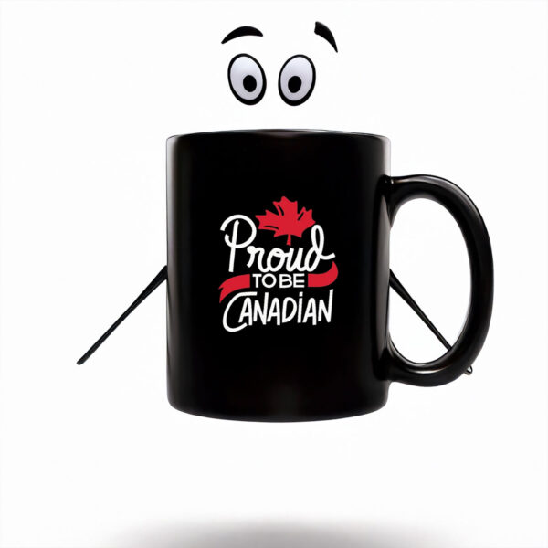 Proud to be Canadian Red Maple Leaf Mug