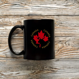 Red & Golden Maple Leaf Canada Mug
