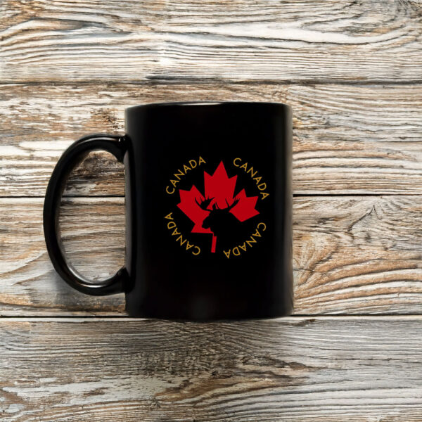Red & Golden Maple Leaf Canada Mug