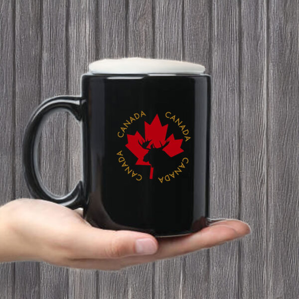 Red & Golden Maple Leaf Canada Mug