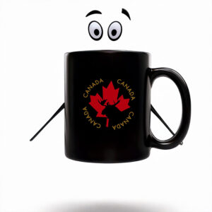 Red & Golden Maple Leaf Canada Mug