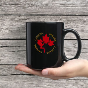 Red & Golden Maple Leaf Canada Mug