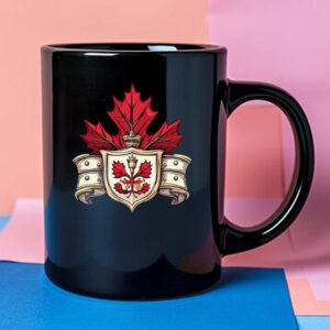 Red Leaves & Shield Canada Mug