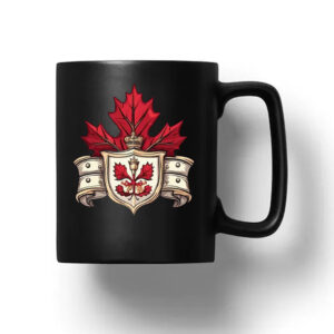 Red Leaves & Shield Canada Mug