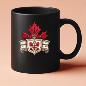 Red Leaves & Shield Canada Mug