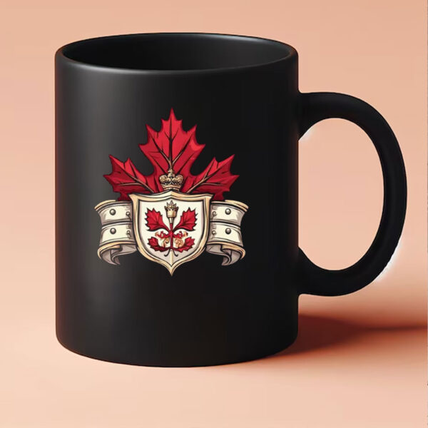 Red Leaves & Shield Canada Mug
