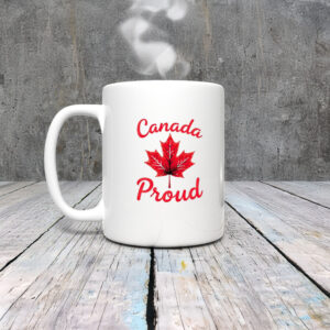 Red Maple Leaf Design, Canada Proud Mug