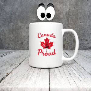 Red Maple Leaf Design, Canada Proud Mug