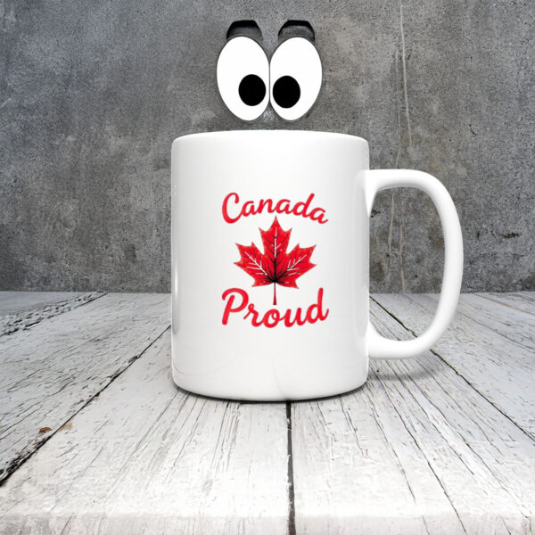 Red Maple Leaf Design, Canada Proud Mug