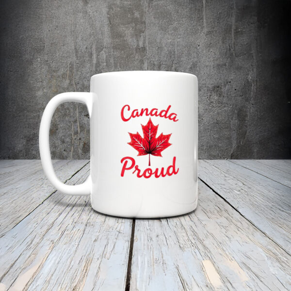 Red Maple Leaf Design, Canada Proud Mug