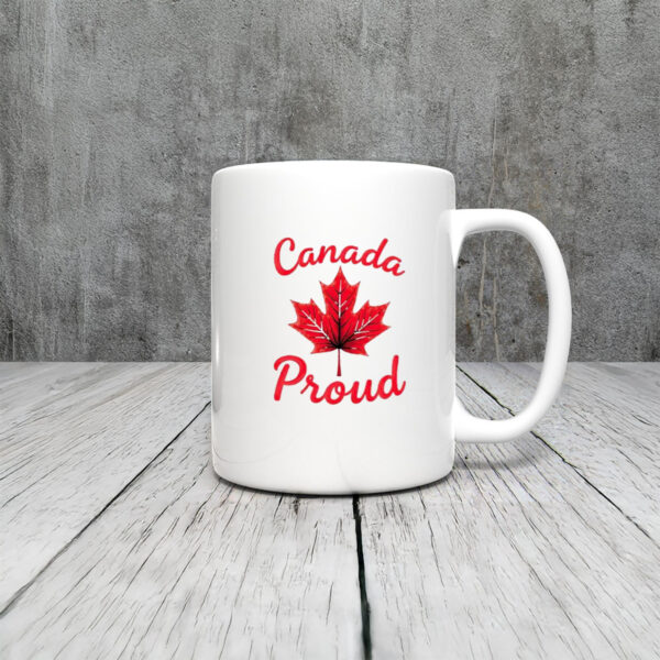 Red Maple Leaf Design, Canada Proud Mug