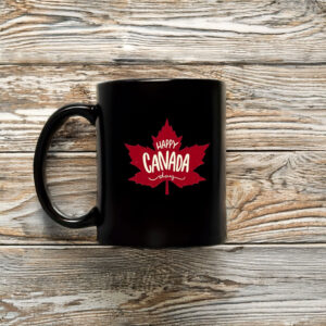 Red Maple Leaf Happy Canada Day Mug