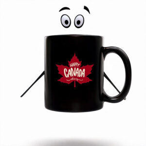 Red Maple Leaf Happy Canada Day Mug