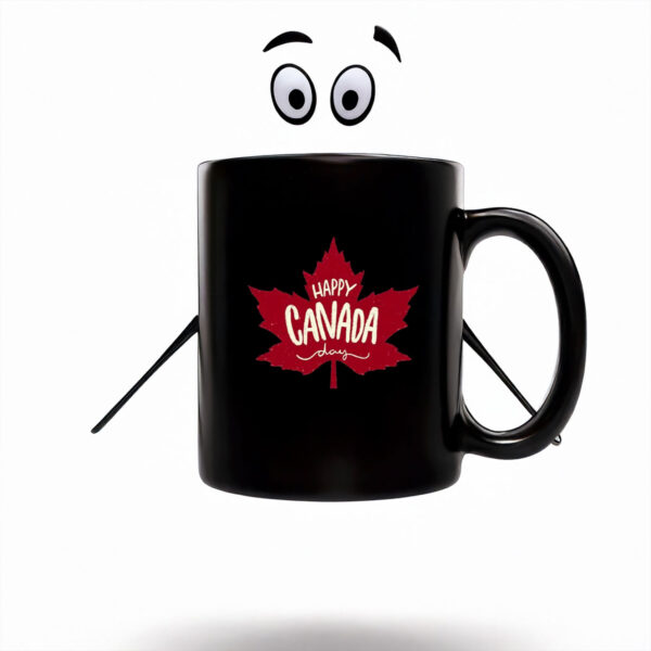 Red Maple Leaf Happy Canada Day Mug