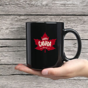 Red Maple Leaf Happy Canada Day Mug