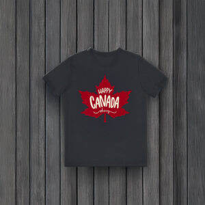 Red Maple Leaf Happy Canada Day Shirt