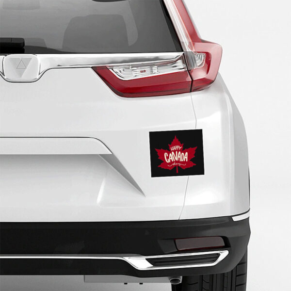 Red Maple Leaf Happy Canada Day Sticker