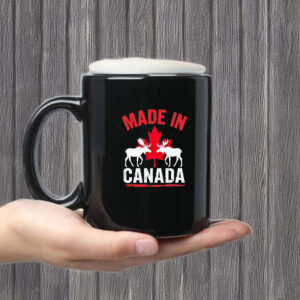 Red Maple Leaf & Moose Made in Canada Mug