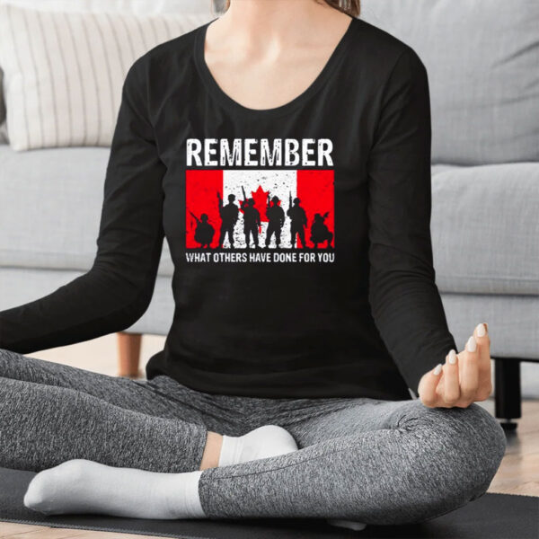 Remember what others have done for you Canada shirt