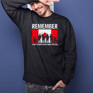 Remember what others have done for you Canada shirt