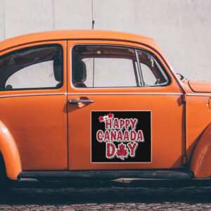 Retro Vintage Happy Canada Day Sticker