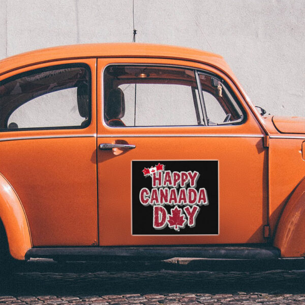Retro Vintage Happy Canada Day Sticker