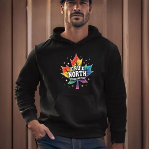 TRUE NORTH STRONG AND FREE Patriotic Canadian Maple Leaf Shirt