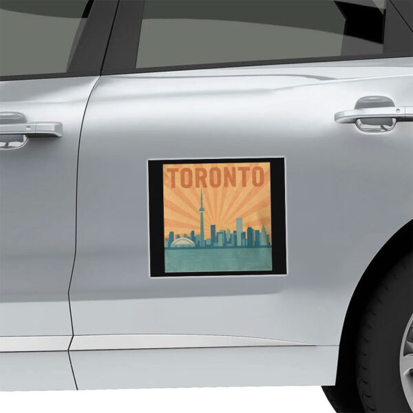 Toronto Sunburst Skyline, Vintage Canada Sticker