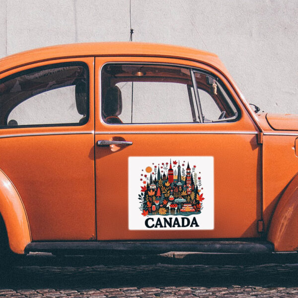 Vibrant Canadian Culture & Nature Sticker