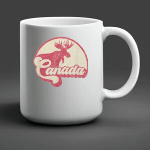 Vintage Canada Moose Canadian Expat Gift Canada Day Mug