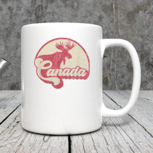 Vintage Canada Moose Canadian Expat Gift Canada Day Mug