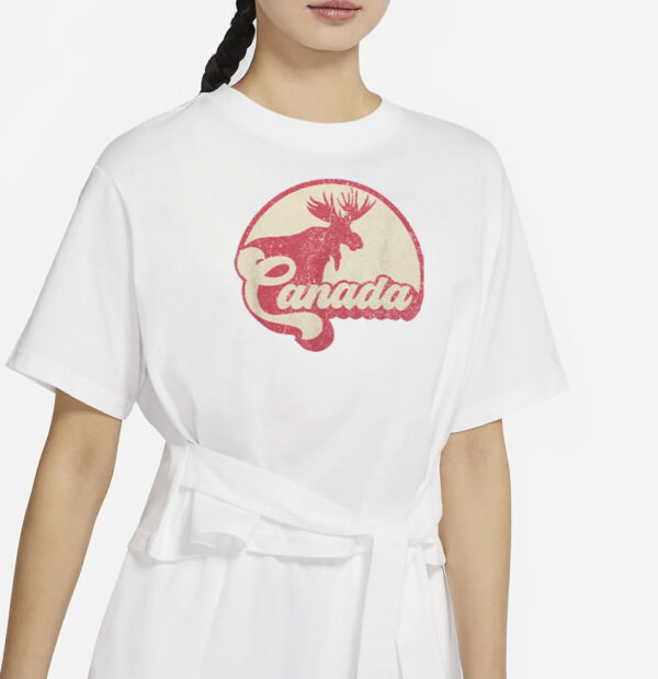 Vintage Canada Moose Canadian Expat Gift Canada Day Shirt