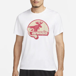 Vintage Canada Moose Canadian Expat Gift Canada Day Shirt