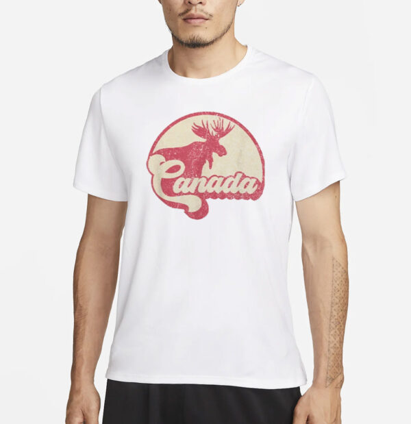 Vintage Canada Moose Canadian Expat Gift Canada Day Shirt