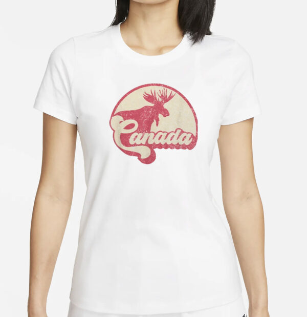 Vintage Canada Moose Canadian Expat Gift Canada Day Shirt