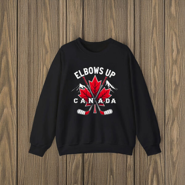 maple hockey ELBOWS UP CANADA Shirt