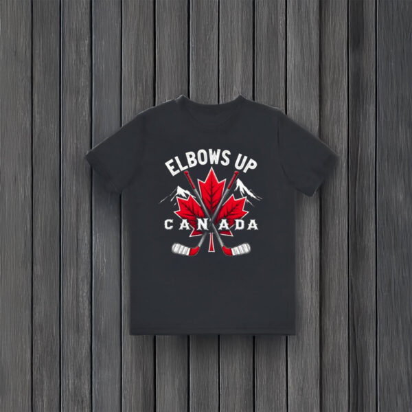 maple hockey ELBOWS UP CANADA Shirt
