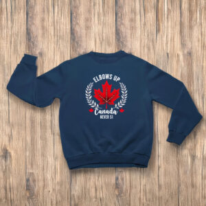 with Red Maple Leaf, Maple Elbows Up Canada Never 51 Shirt